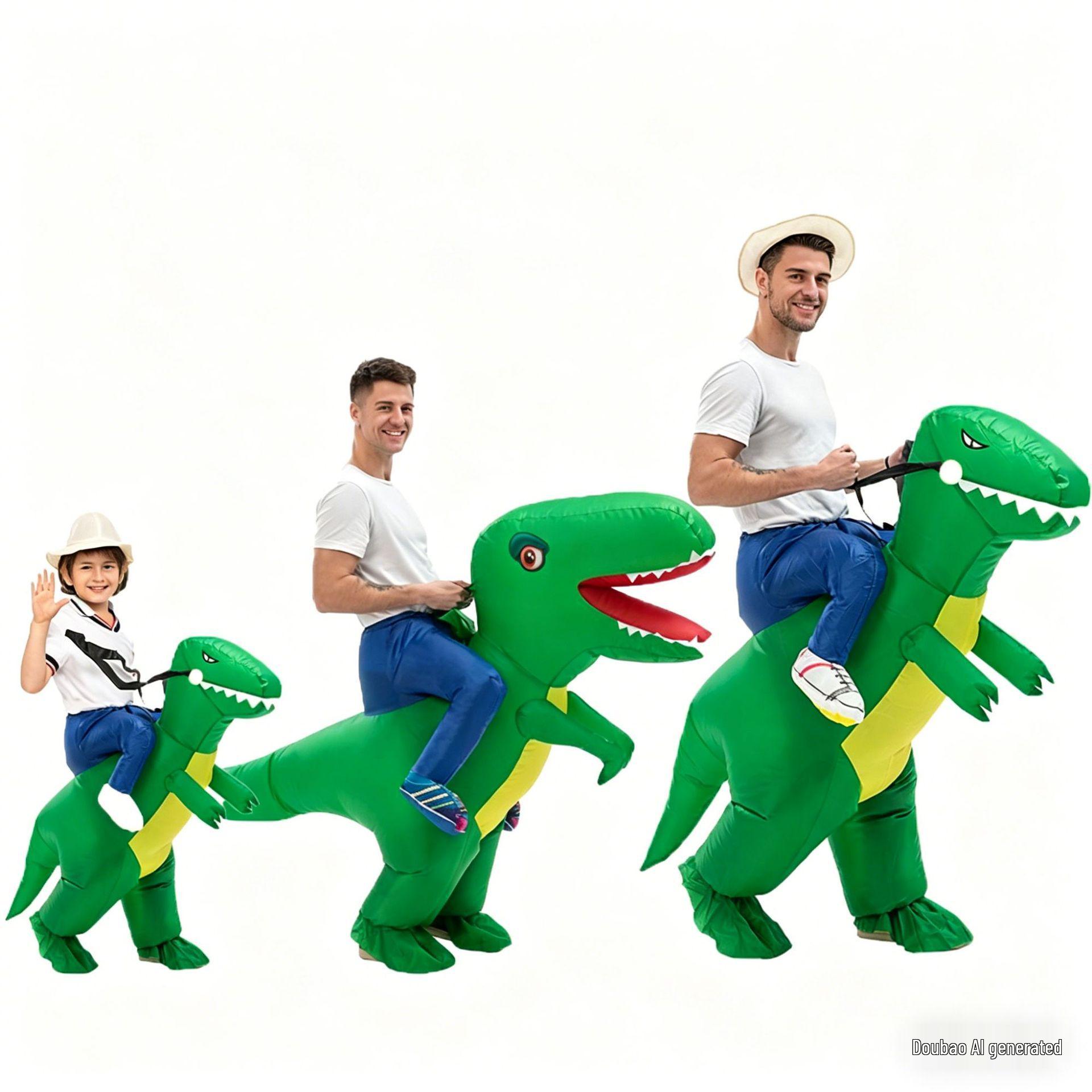 Custom Halloween Inflatable Dinosaur Costume for Adults One size