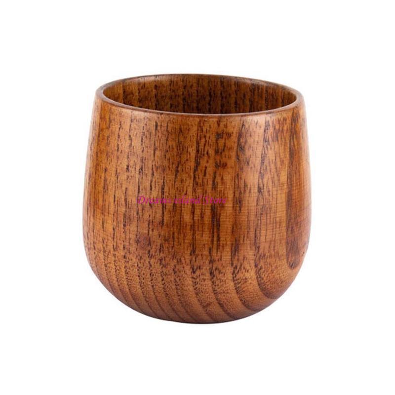 Tea Cup Wooden Tea Cups Coffee Mug Wine Mug for Drinking Tea Coffee Wine Beer HX6C