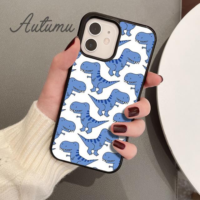 Dinosaurier-Telefonhülle für iPhone 11 12 13 14 Pro Max Mini X XR XS SE 2020 5 6S 7 8 Plus Samsung Galaxy S21 S22 Cover Shell