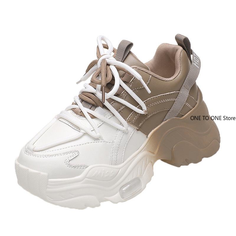 Πολυτελή Παπούτσια Γυναικεία Σχεδιαστών Πλατφόρμα Λευκά Μαύρα Αθλητικά Παπούτσια Παπούτσια Πλατφόρμας για Γυναίκες Γυναικεία Casual Παπούτσια Zapatillas Chunky Mujer