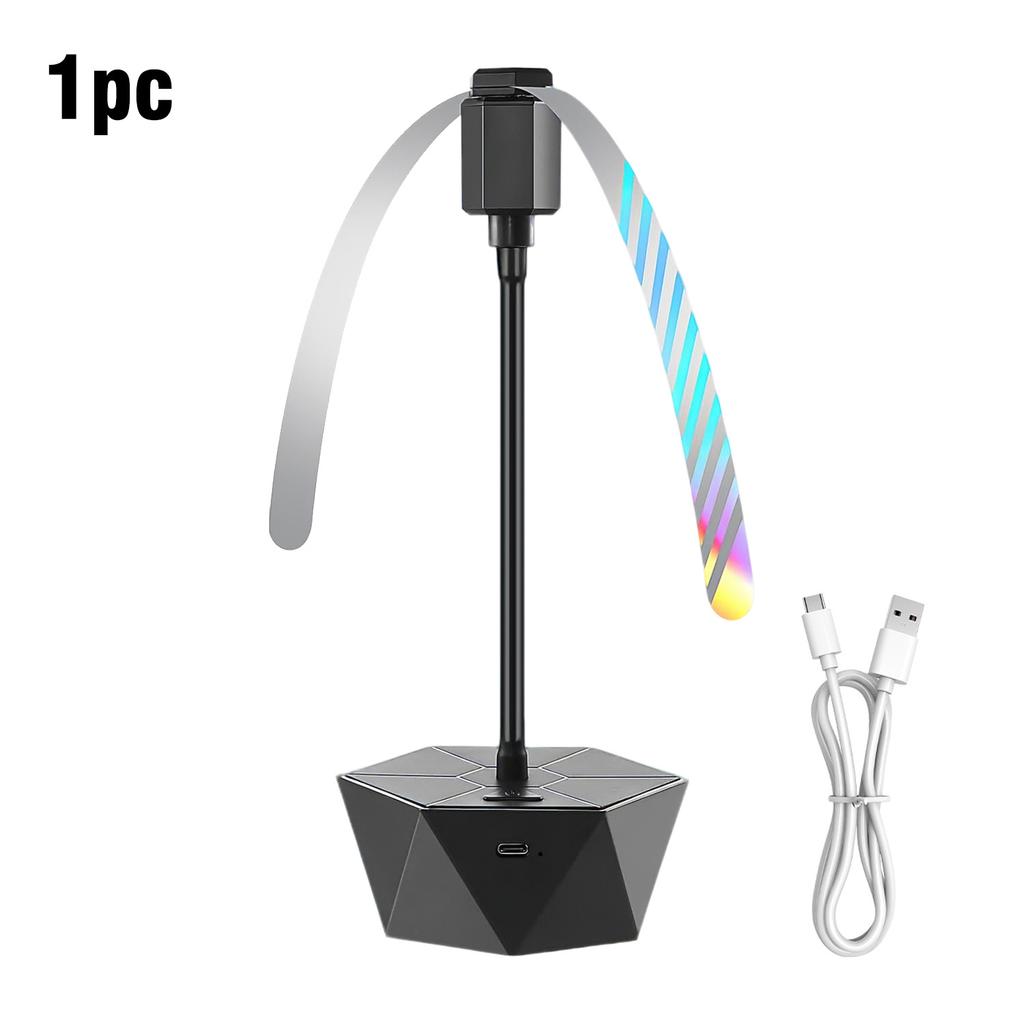 Rechargeable Fly Fan for Tables - Holographic Blades Keep Flies Away Indoors/Outdoors, Ideal for Picnic, Party & BBQ