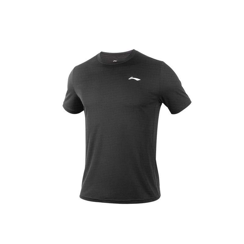 Li Ning T Shirts Men s Crew Neck Moderate Straight Fit ATSU827 S