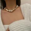 Silver 3D Heart Neck Chain Elegant Love Patchwork Necklace Love Collarbone Chain  Girls
