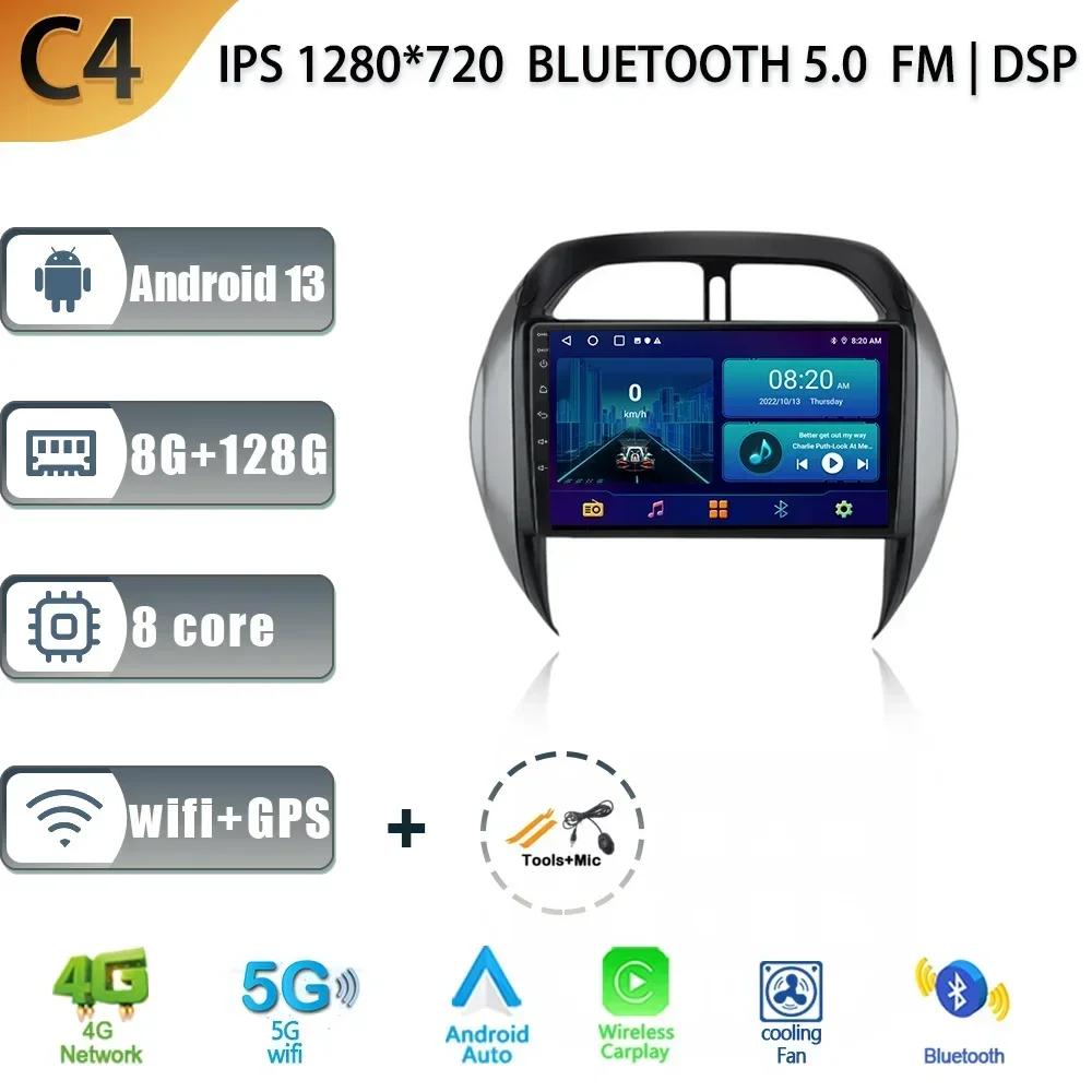 Android 13 Wireless Carplay For TOYOTA RAV4 2003-2005 Audio Stereo Car Radio Multimedia Player 4G GPS  Navigation 2 Din Screen