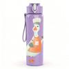 1PC Chef Goose With Spoon Print 750ml Color Plastic Sports Water Bottle Leakproof Flip Straw Lid Suitable for Sports Office Home Use