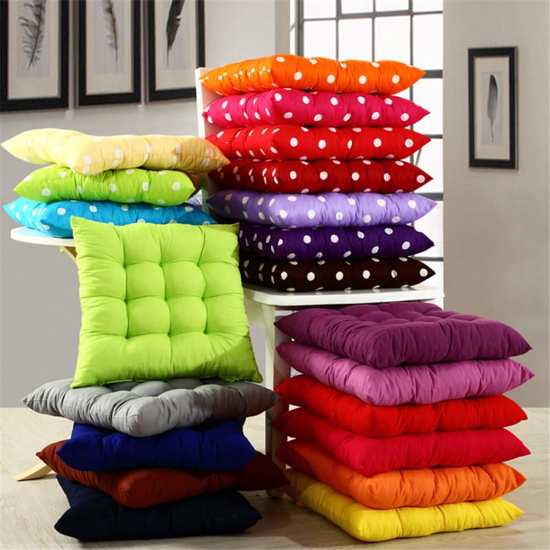 Soft Comfortable Solid Color Seat Cushion No Fade Square Floor Cushion No Pilling Chair Cushion for