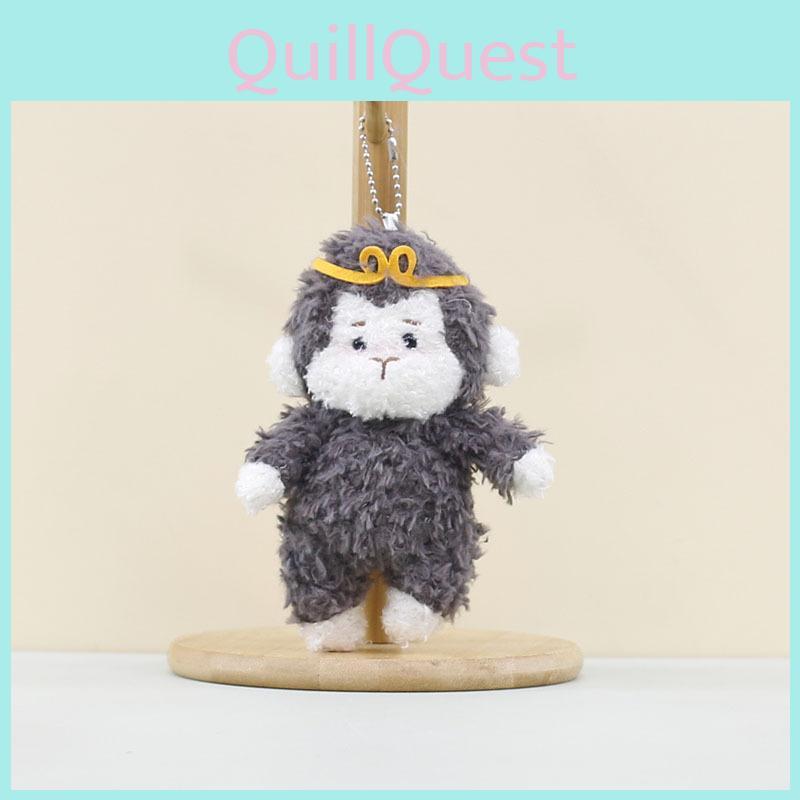 Soft Short Plush Cute Monkey Figurine Keychain For Bags And Accessories 16cm