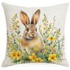 New Easter Pillowcase Country Cartoon Rabbit Easter Egg Pillowcase Sofa Cushion Pillowcase