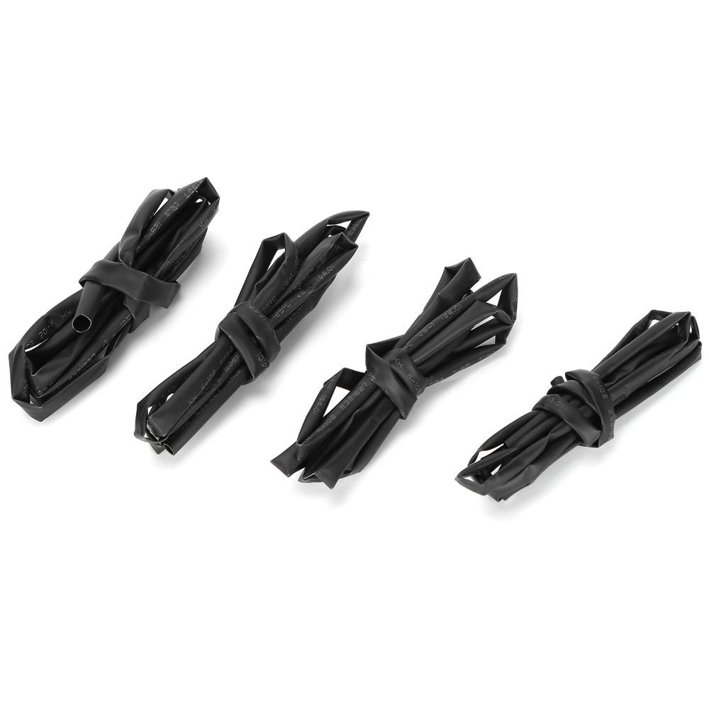 4 PCS 3/ 4/ 5/ 6mm Combination Heat Shrink Tubing Kit 1 Meter Electrical Wire Wrap  Cable Bundling