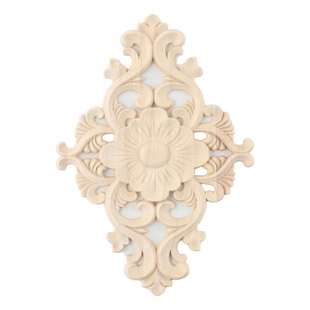 Door Cabinets Applique Wood Carving Furniture Decoration
