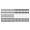 120Pcs Set Car Door Trim Panels Clips Fastening Clips Interior Roof Carpet Retainer For Transporter T4 T5 Interior Trim Holder