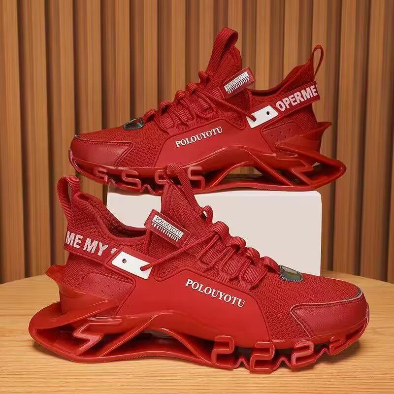 Fashion Shoes for Men Fashionable Casual Non Slip Comfort Sneakers Mesh Breathable Ultra-light Shock Running Men Shoes Zapatillas Hombre