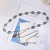 Songhua Stone Inlaid Silver Women'S Chain Ethnic Style Waist Chain Women'S Decorative Fine Belt Women'S Dress