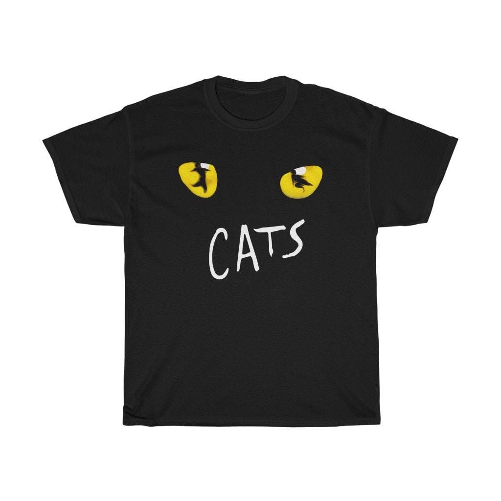 Cats Broadway Musical Logo Black Navy T-Shirt Size S To 5XL