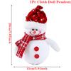 Christmas Faceless Doll Gnome Ornaments LED Light Plush Knitting Crafts Pendant Decor Christmas Decorations for Home Kids Gift