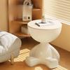 Creative Side End Table Flat Head Side Rack Bedroom Bedside Table Household Sofa Balcony Movable Mini Small Apartment Tea Table