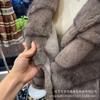 Winter environmentally friendly mink fleece cut flower coat women's imitation European mink fur integrated coat
