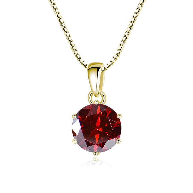 Butterflykiss 1 CT Real Moissanite Pendant Necklace For Women Top Quality 925 Silver Wedding Party Bridal Fine Jewelry