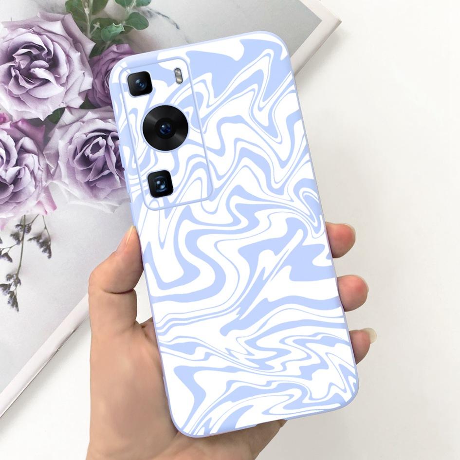 Für Huawei P60 Hülle Für Huawei P60 Pro Cover Mode Blume Weiches Silikon Handyhülle Für Huawei P60 Art Hülle P 60 P60Pro Fundas