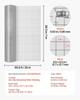 Hardware Cloth, 12.7 Mm 1 X 20 M 0.8 Mm Diameter Chicken Wire Fence, Hot-Dip Galvanized After Welding Metal Wire Mesh Roll, Garden Plant Welded