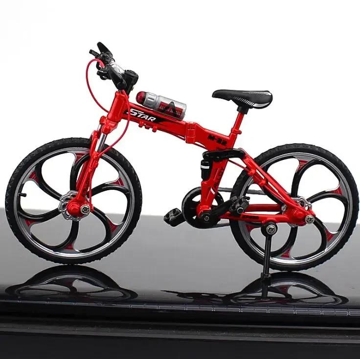 1:10 Mini-Fahrradmodelle aus Legierung, Druckguss-Metall, Finger-Racing, Mountainbike, gefaltet, Fahrrad-Ornamente, Sammlung, Spielzeug für Kinder