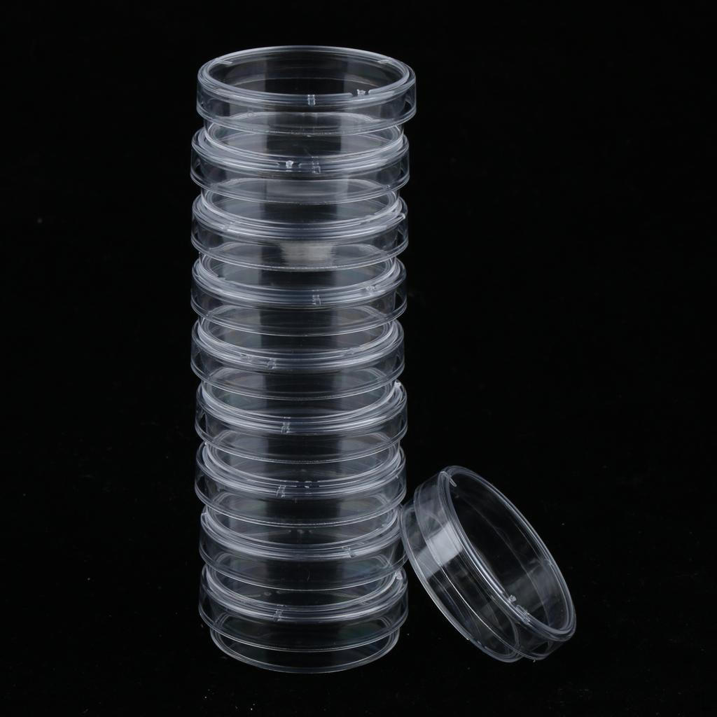 

Набор с крышками 35-90мм (Пакет из 10) Пластик, стерильность — идеально подходит для лабораторных научных выставок и 35mm