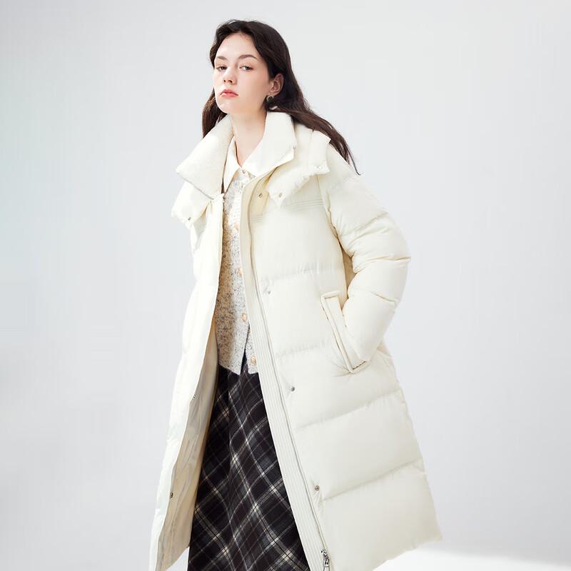 

Женский модный пуховик средней длины Qiushui Yiren XL