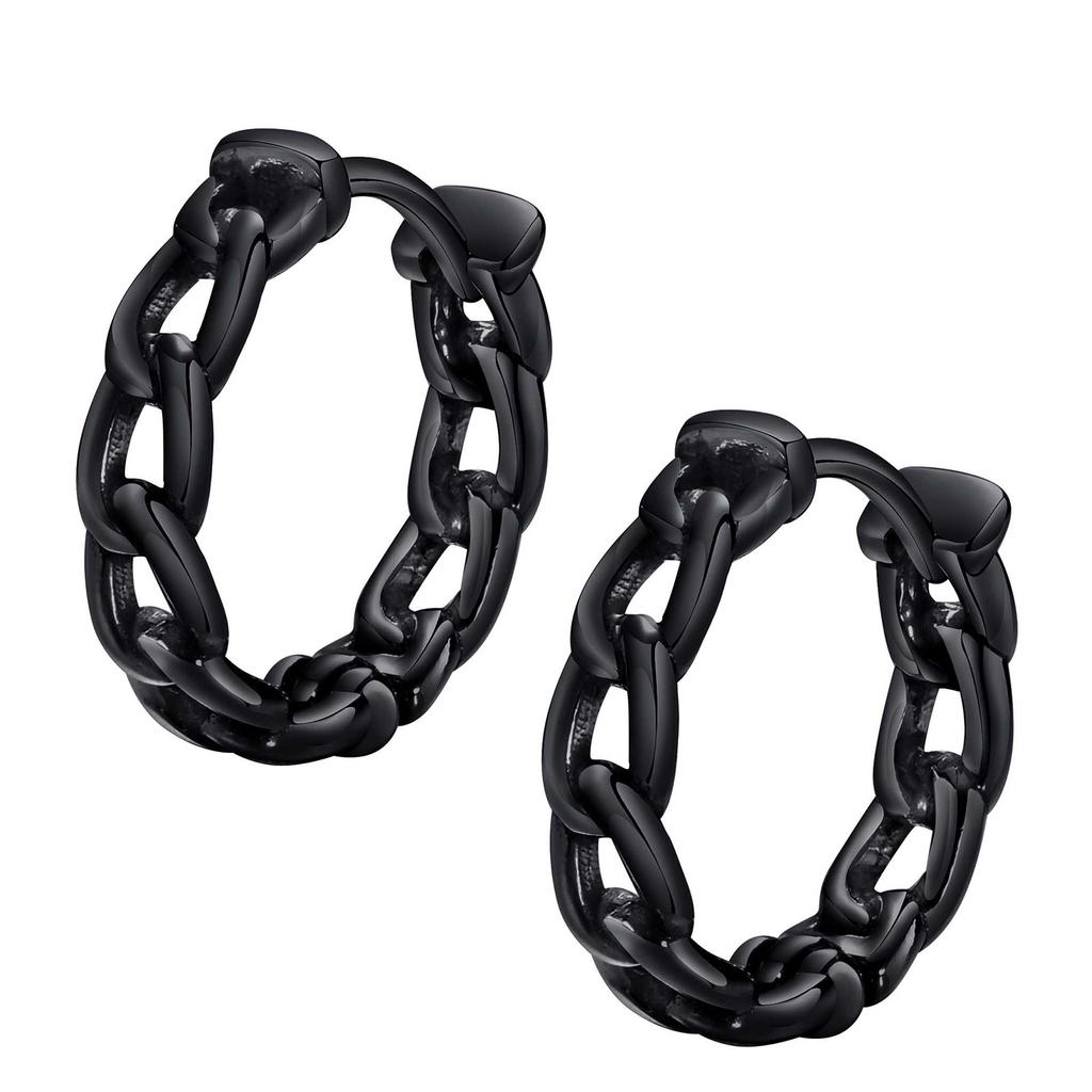 Vnox Retro Dragon Head Huggie, Vintage Stainless Steel Men Hoop Earrings, Cool Tranditinal Chinese Lucky Almut Boy Jewelry