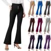 Women's Casual Fashion Pants Solid Color High Waist Drawstring Pants