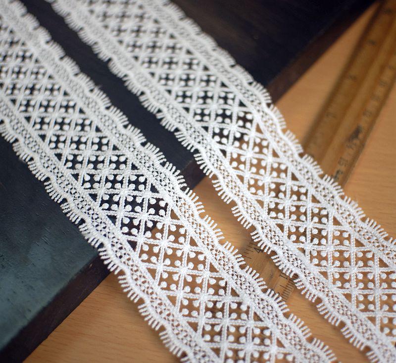 Water-Soluble Lace Trim Edge for DIY Clothing Accessories