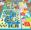 Kids Rug Colorful Animal Non-Slip Carpet for Classroom Bedroom Playroom Indoor Road Car Educational Area Rug Home Decoration