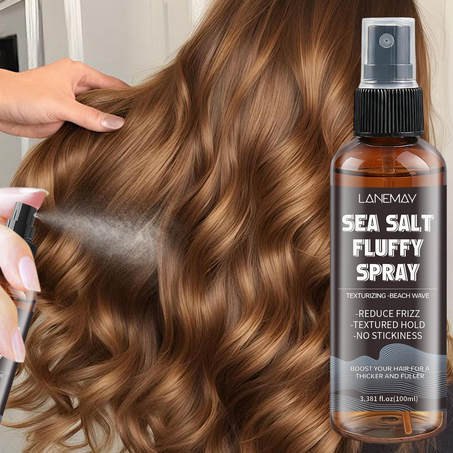 

Sea Salt Fluffy Spray-Frizz Control-Textured Hold-No Stickiness-Deeply Clean & Care for all Types Hair, 100ml