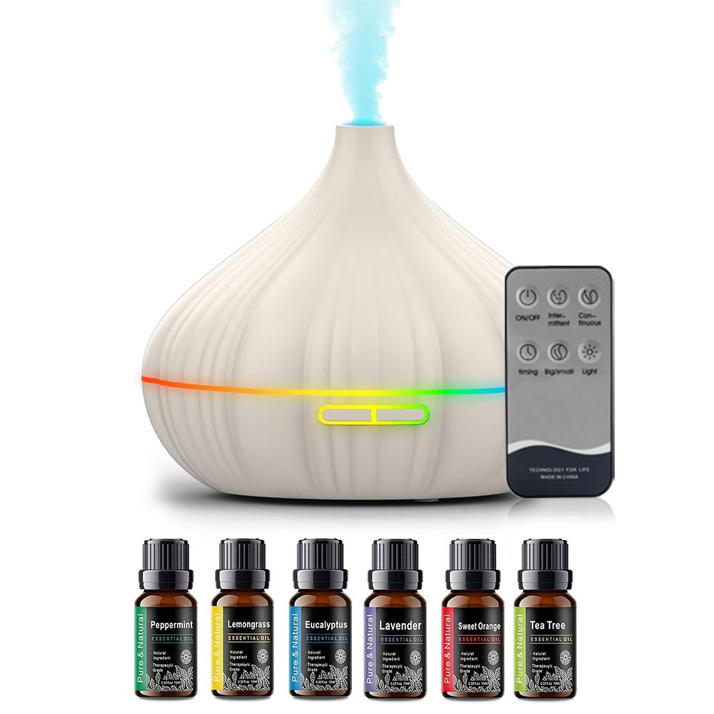 

Scent Mist Humidifier with Waterless Auto Off and Timer Functions Essential Oil Diffuser with Lighting, eco-Friendly Materials 550ml