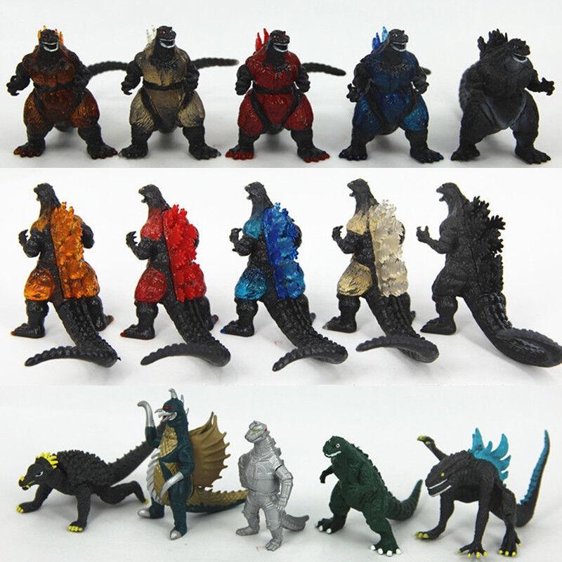 Premium Quality Godzilla Monsters Mechagodzilla Trendmaster Gigan Anguirus Action Toy Figures Set