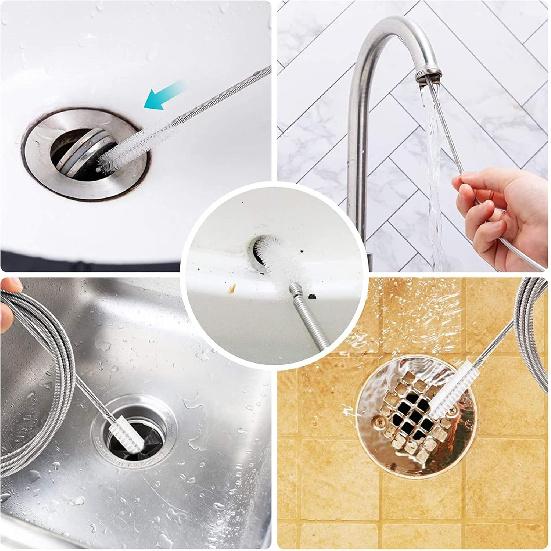 Long Wire Brush sunroof Drain Cleaning Tool for car and Fridge 60-inch X 2/5 inch