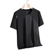 Summer Short Sleeved Ice Silk T-shirt for Men, Thin and Breathable Quick Drying Clothes, Men's Elastic Sports Loose Casual T-shirt