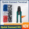 200PCS Crimp Terminals Kit Electrical Tube Terminals Suit VE Tubular Block Cord End Connectors Cable Wire Connector