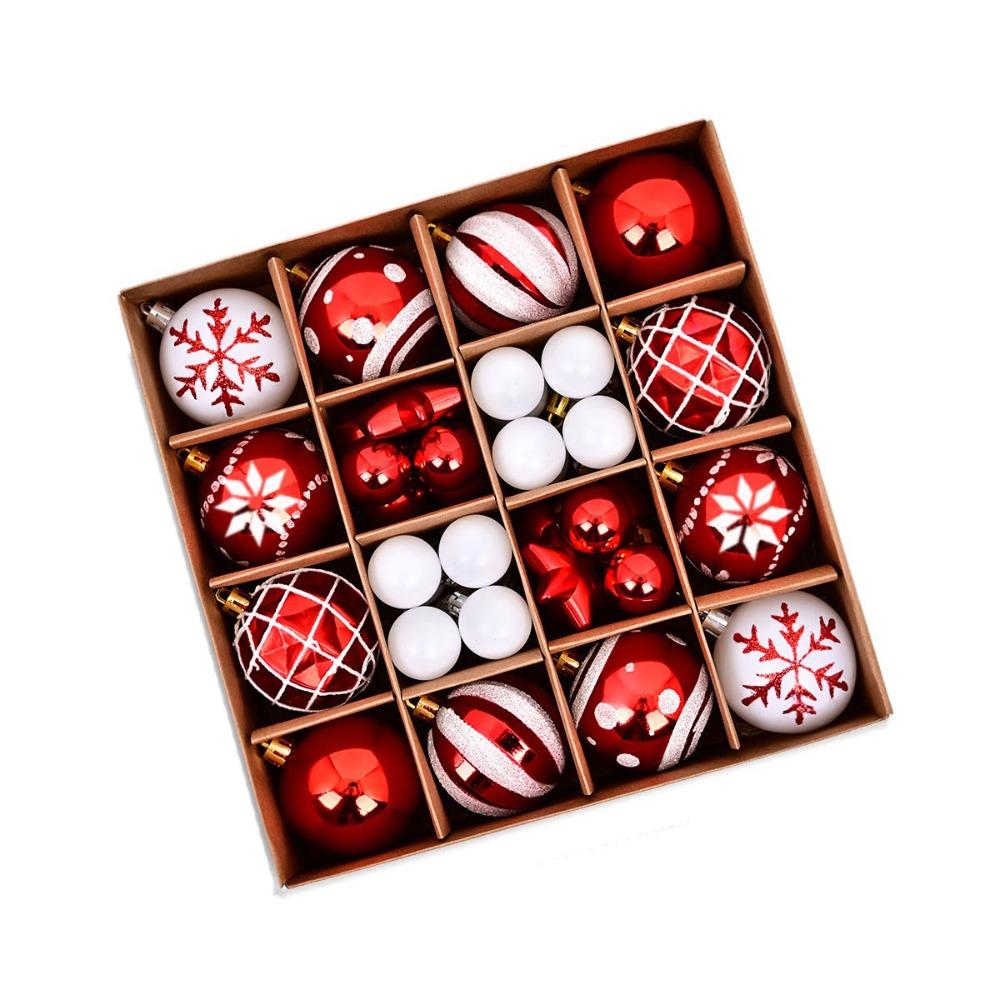 Kunststoffbemalte Kugel Weihnachtsbaumschmuck Bastelarbeiten Weihnachtsbaumschmuck Weihnachtsdekorationen zum Aufhängen