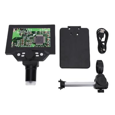Digital Electronic Microscope 5.5 Inch Screen 1080P HD 1000X Magnification Coin Magnifier with 8 LED Lights for Windows