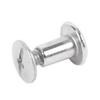 100 Sets Rivet and Screw M2.5 Stainless Steel Flat Round Hd Rivet Studs for Clothing Decoration Lther Crafts