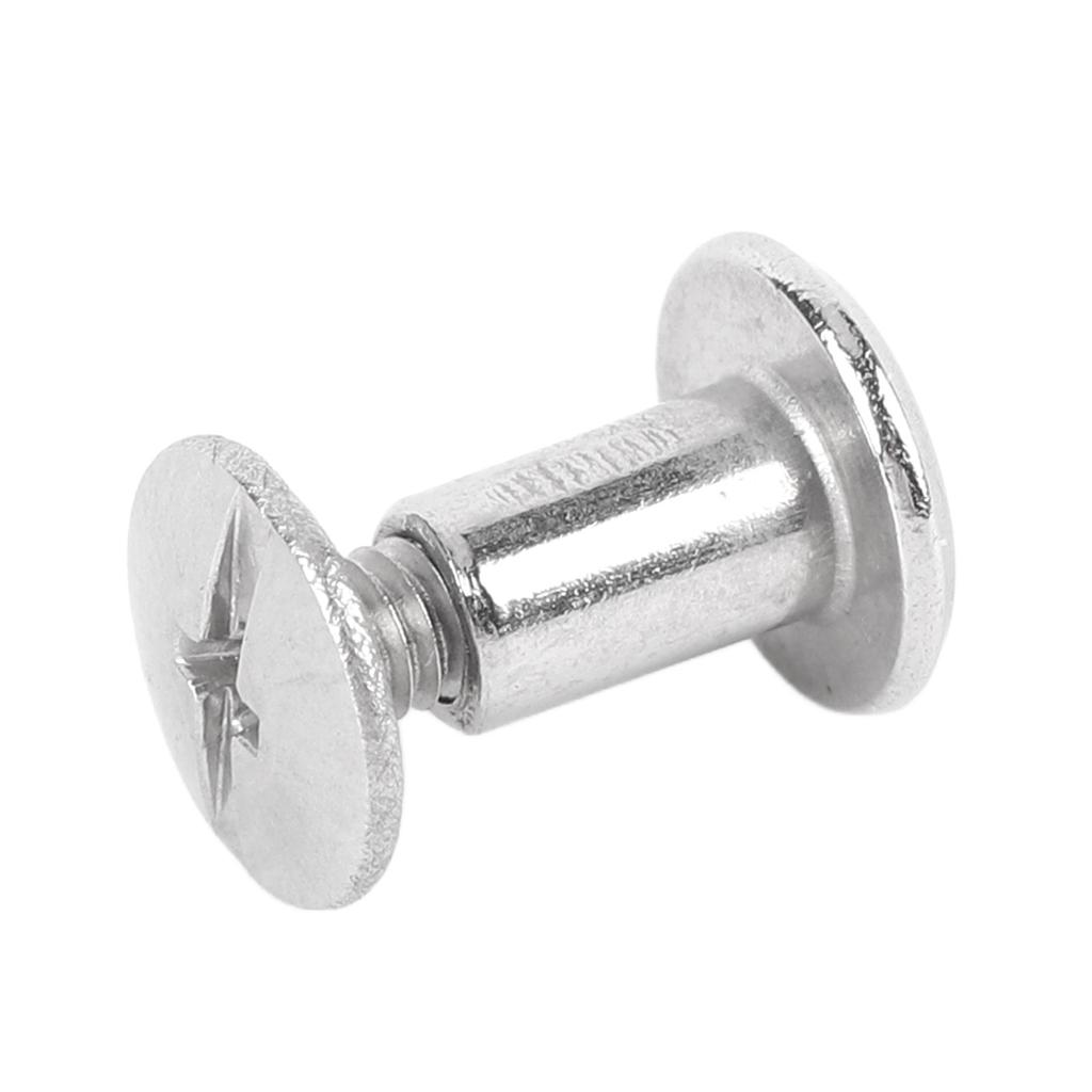 100 Sets Rivet and Screw M2.5 Stainless Steel Flat Round Hd Rivet Studs for Clothing Decoration Lther Crafts