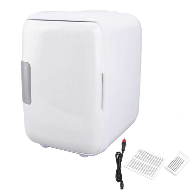 Frigorifero per auto da 4 litri, raffreddamento, riscaldamento, congelatore, refrigeratore, scaldavivande, mini frigorifero portatile per auto, per viaggi all'aperto