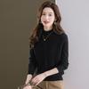 Women's Half-Turtleneck Rabbit Wool Blend Sweater