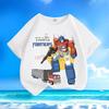 New Fashion Transformers Optimus Prime Children's T-Shirt Candy Color Print Parent-Child Outfit