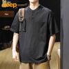 Jeep Men's Short Sleeve Henley T-Shirt
