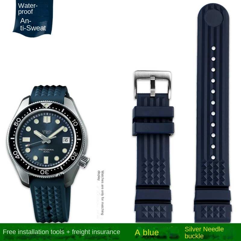 Geeignet für Seiko PROSPEX Vorfahren mm Serie Nachbildung SLA017J1 SLA039J1 Silikon-Gummi-Uhrenarmband 20mm 22mm