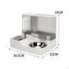 Pet Feeding System with Stainless Steel Bowls - Design, Easy Access