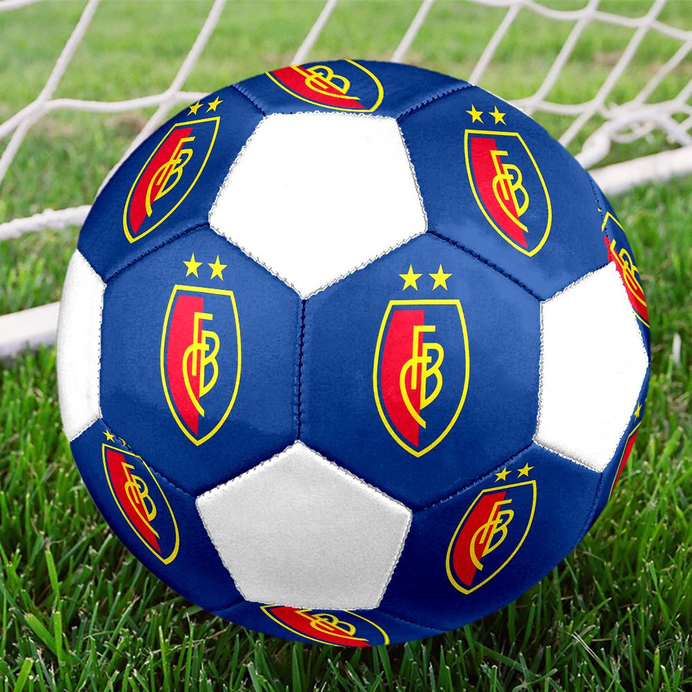 1PC FC Basel 1893 taglia 5 pallone da calcio PrahaPallone da Calcio Indoor Colorato Per Tutte le Età Cucito a Macchina PVC Pronto per la Competizione Resistente Alto Rimbalzo