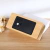 Popular, Japanese-style real bamboo LED clock, multi-functional digital dual-display wooden electronic clock, voice-activated digital gift noise
