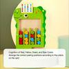 Dinosaur Egg Magnetic Four Color Placement Game, Color Sorting Skills Training Wooden Toy, Hand Eye Coordination Toy, Color Toys